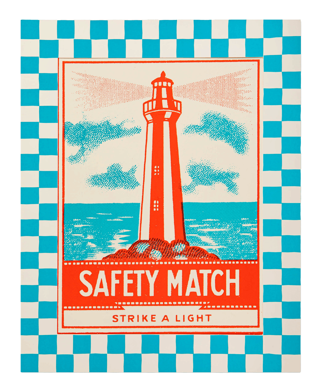 Lighthouse Safety Match Print 40 X 50 cm