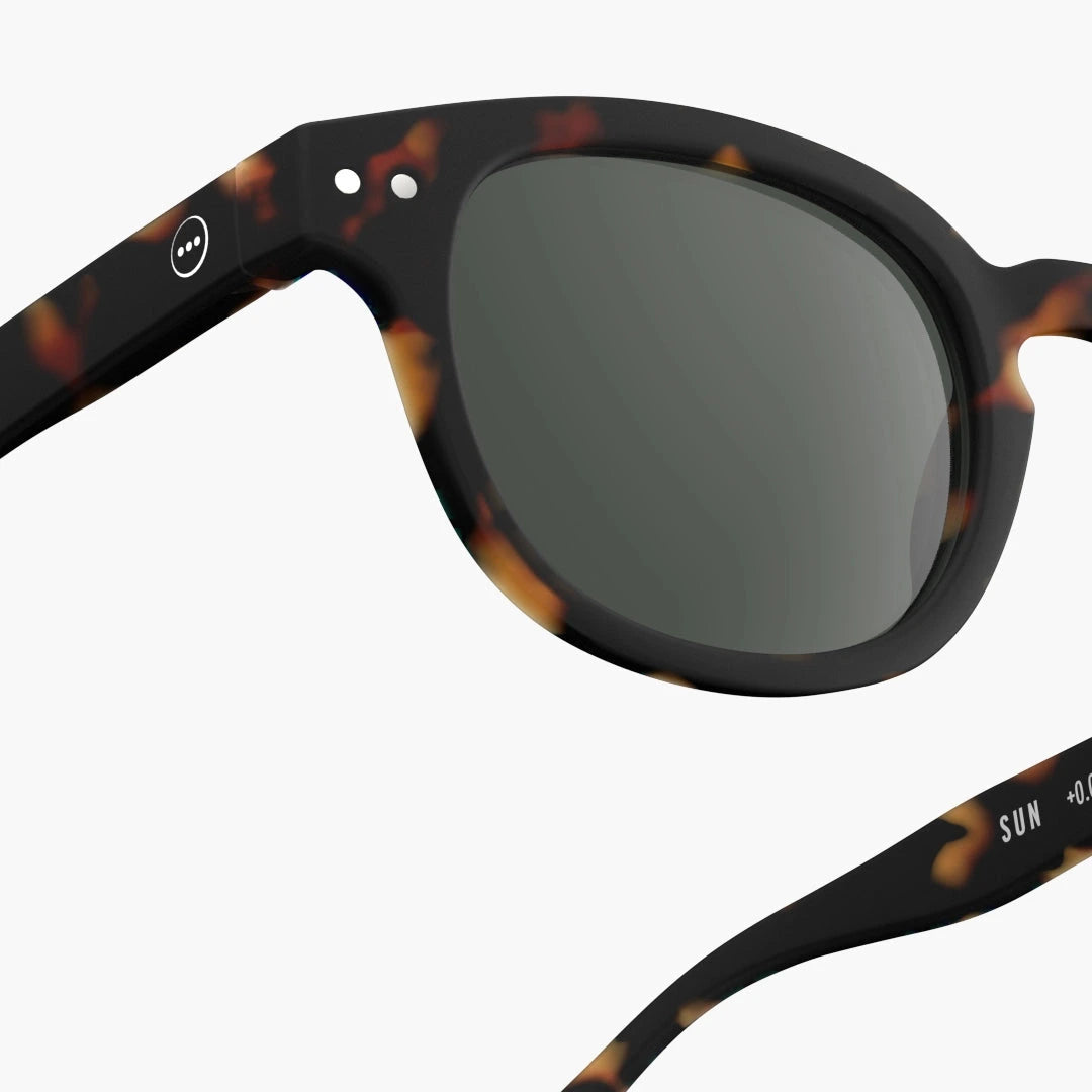 Sunglasses - Design 'C' in Tortoise by Izipizi (Grey Lenses)*