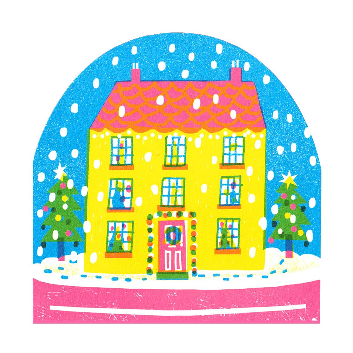 House Snowglobe Card