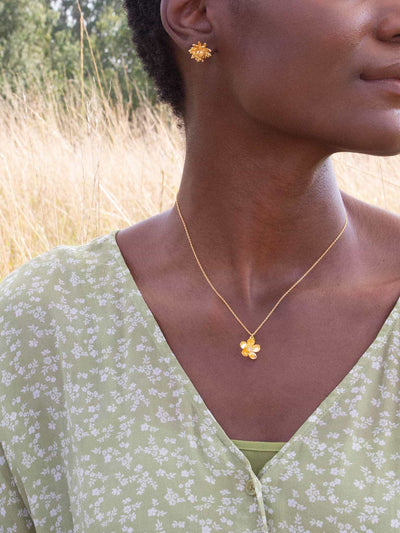 Citirne Buttercup Necklace - Gold Plate