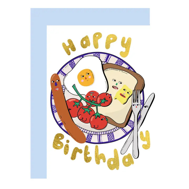Birthday Foodie Foiled Birthday Card