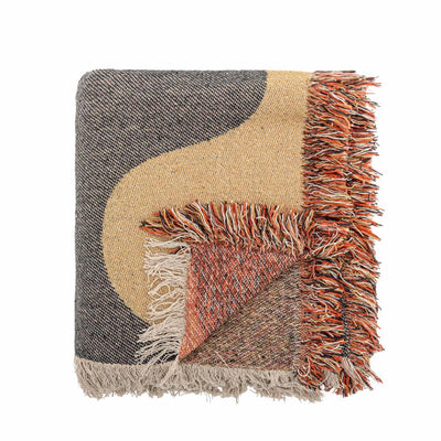 Arni Recycled Cotton Throw - Brown