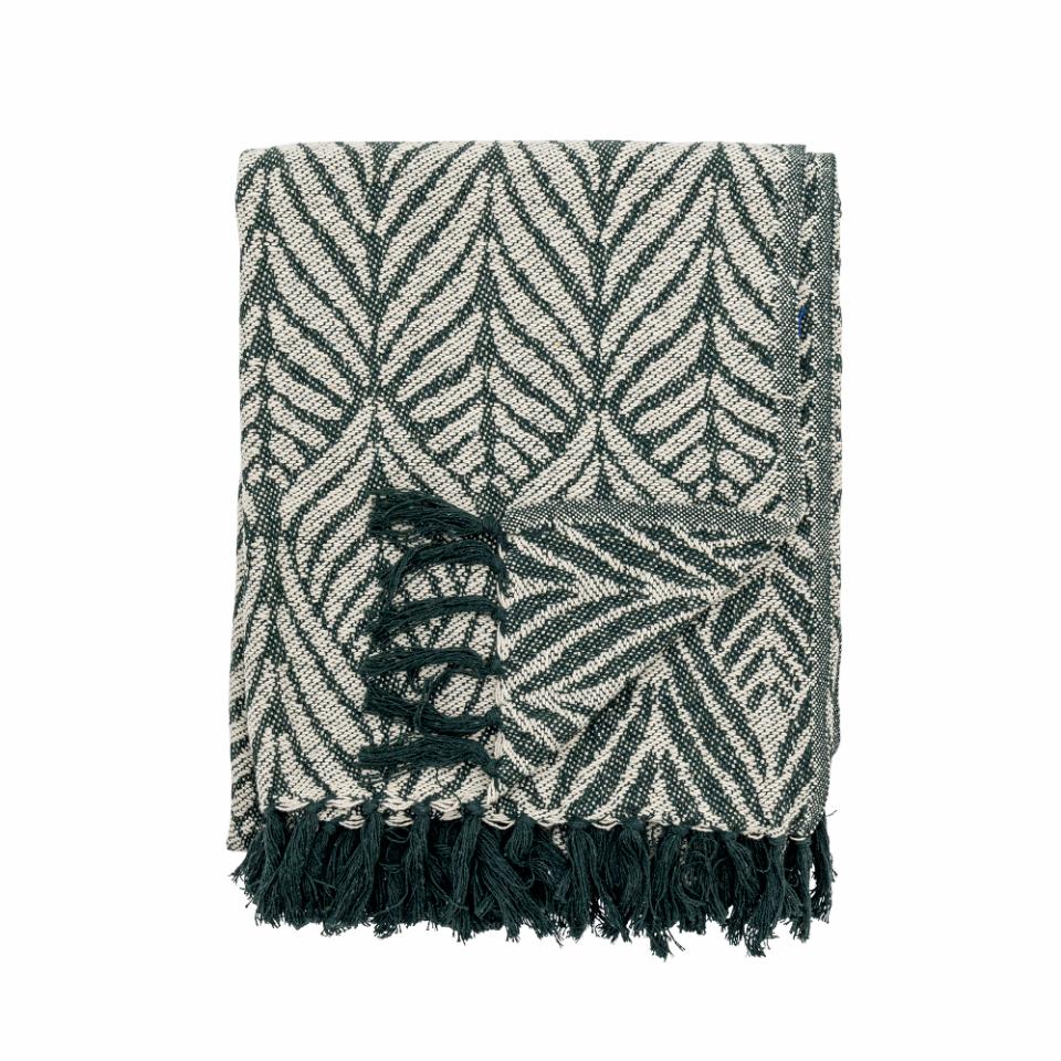 Ugento Recycled Cotton Throw - Green