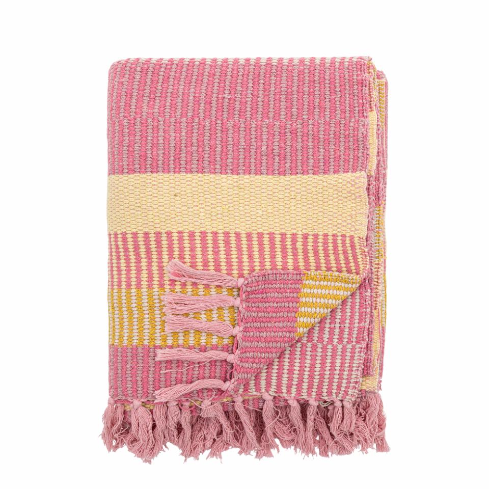 Isnel Recycled Cotton Throw - Pink