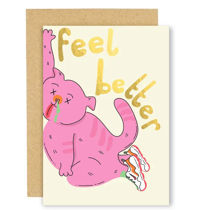 Snotty Creature Get Well Soon Card
