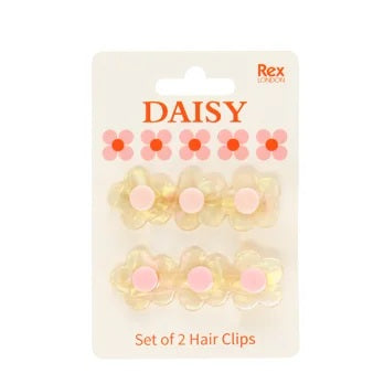 Daisy Hair Clips - Set of 2