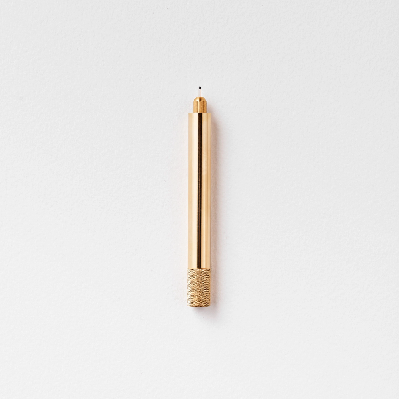The Lumos Mini in Brass - Refillable Pen with Multiple Tips