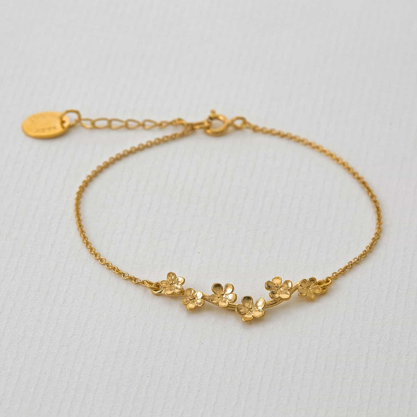 Forget Me Not Bracelet - Gold Plate