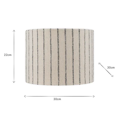 Sanja Cotton Stripe Lampshade - Medium