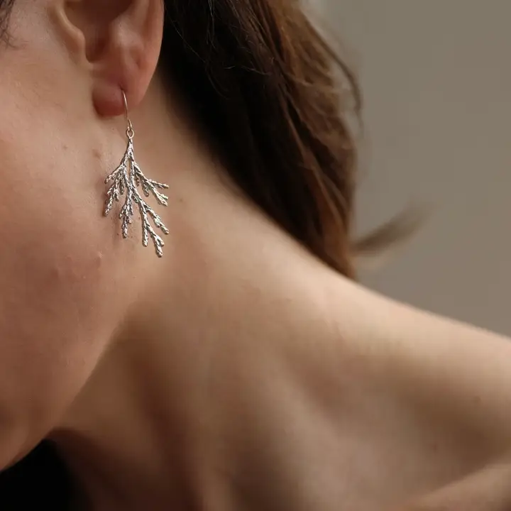 Conifer Earrings - Silver