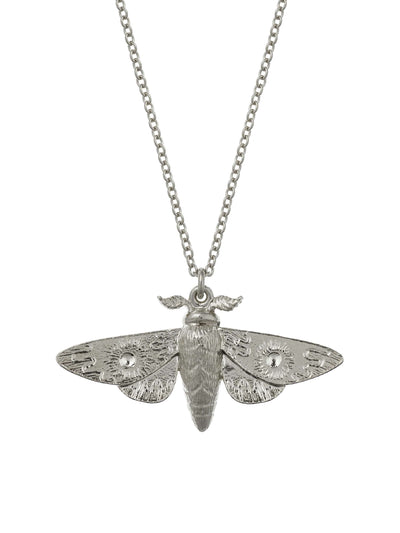 Moth Necklace - Silver
