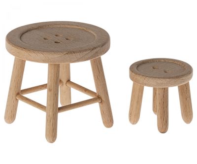 Button Table and Stool Set - Mouse Size