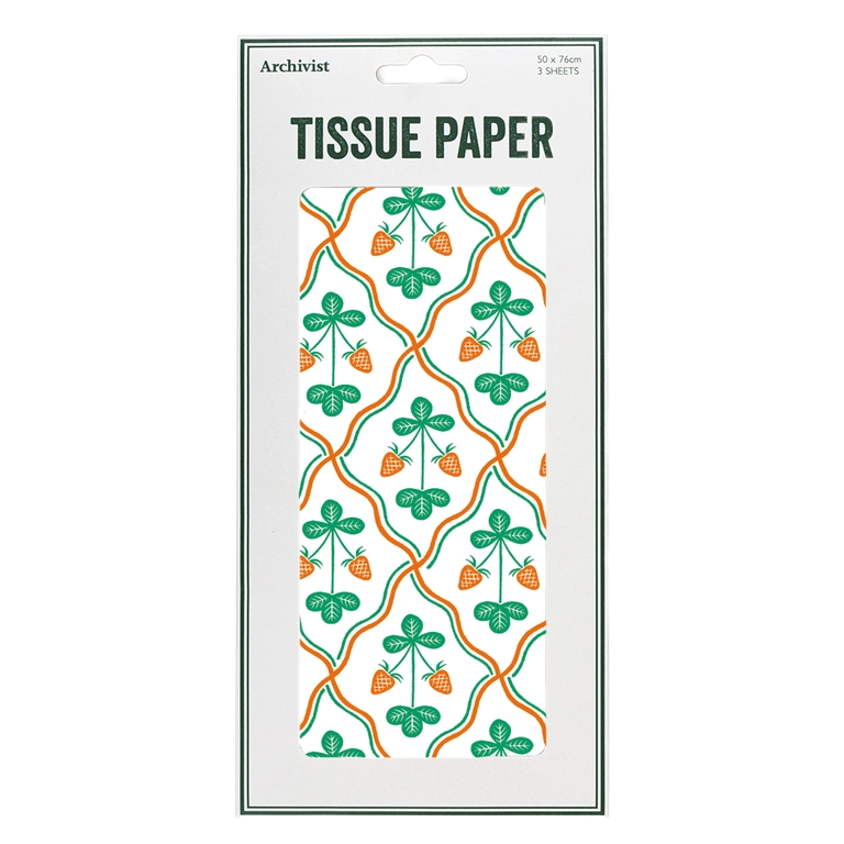 Strawberry Tissue Paper - 3 Sheets