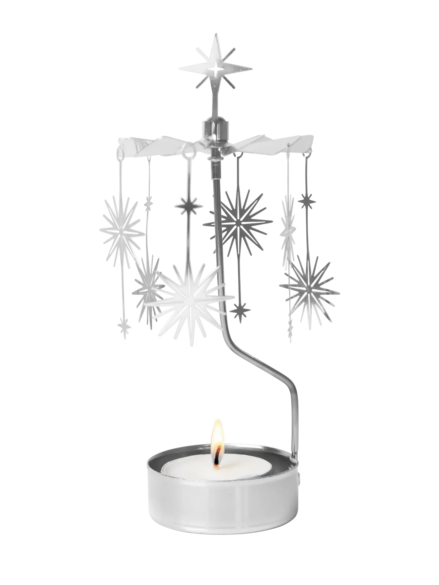 Anglaspel Candle Holder - Silver Supernova