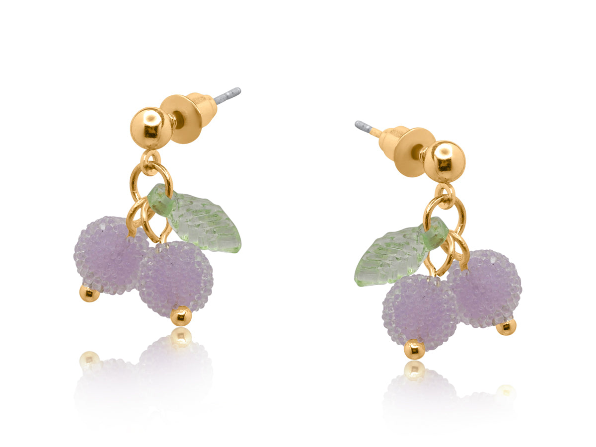Frosted Berry Stud Earrings