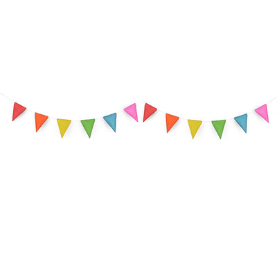 3m Paper Rainbow Bunting Garland