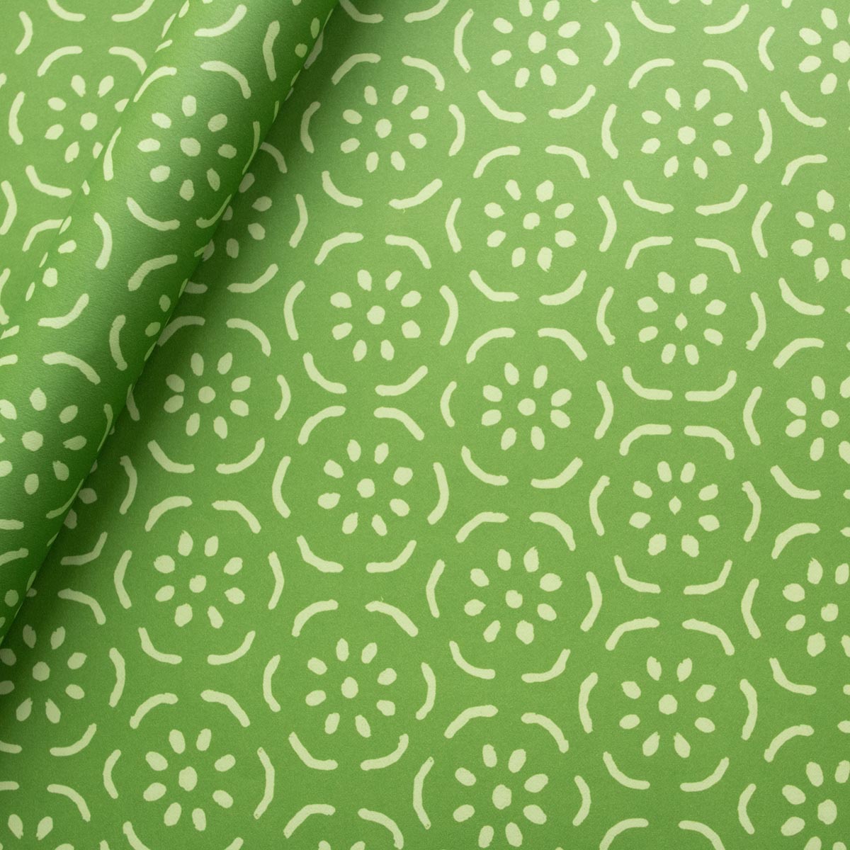 Grass Green 'Small Pear Halves' Wrapping Paper