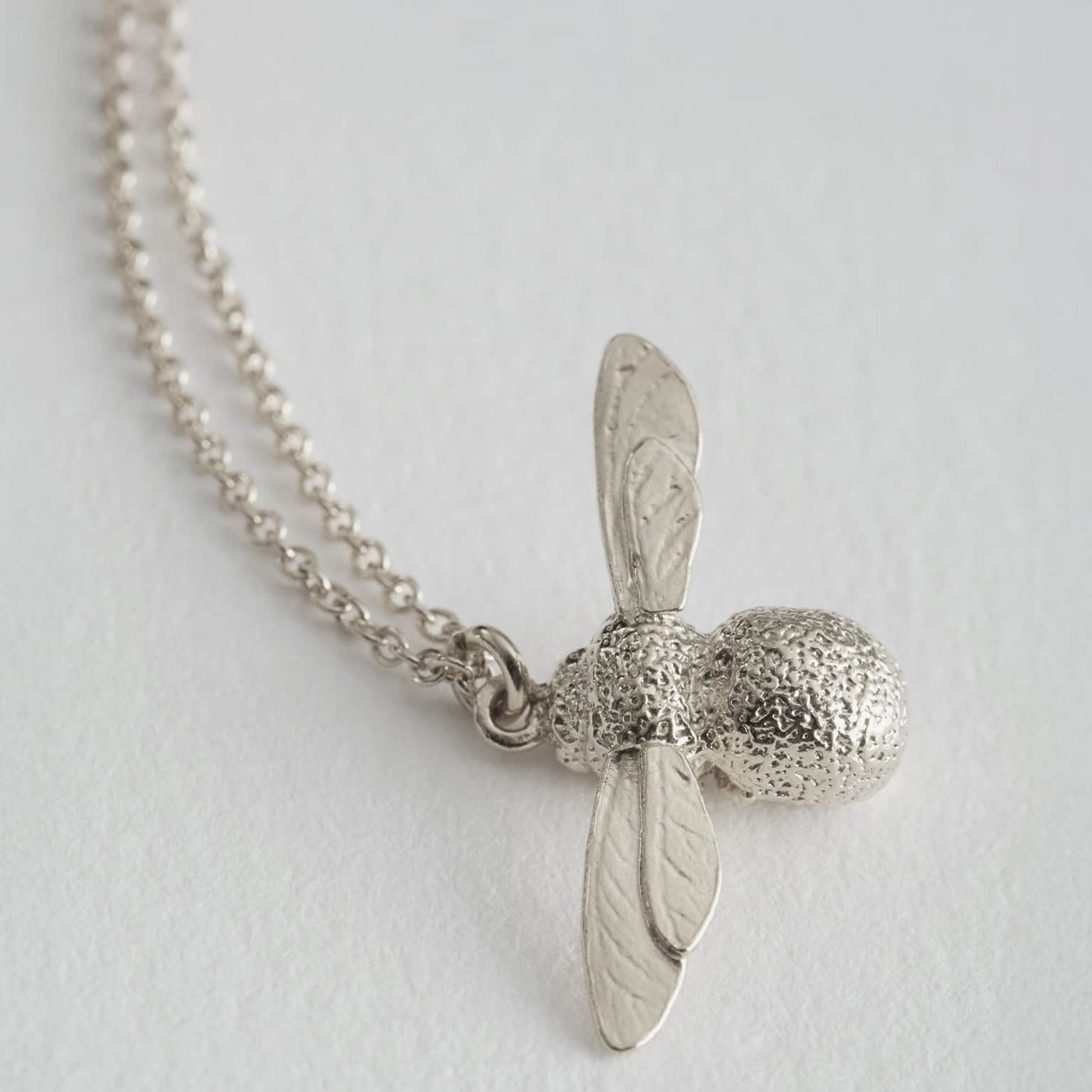 Baby Bee Necklace - Silver