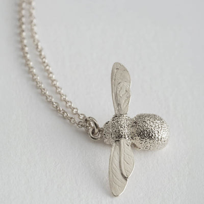 Baby Bee Necklace - Silver