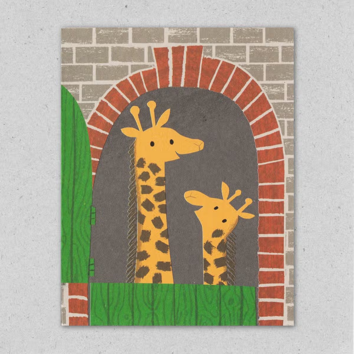 Giraffe House Card