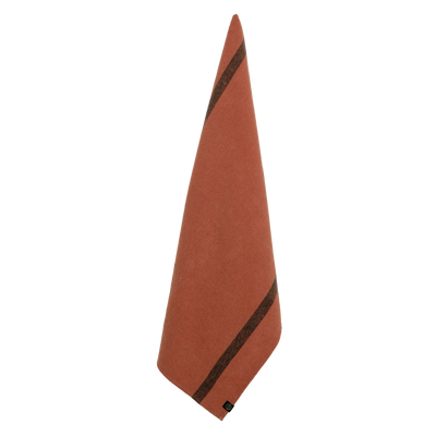 Linen Cotton Stripe Tea Towel - Brick