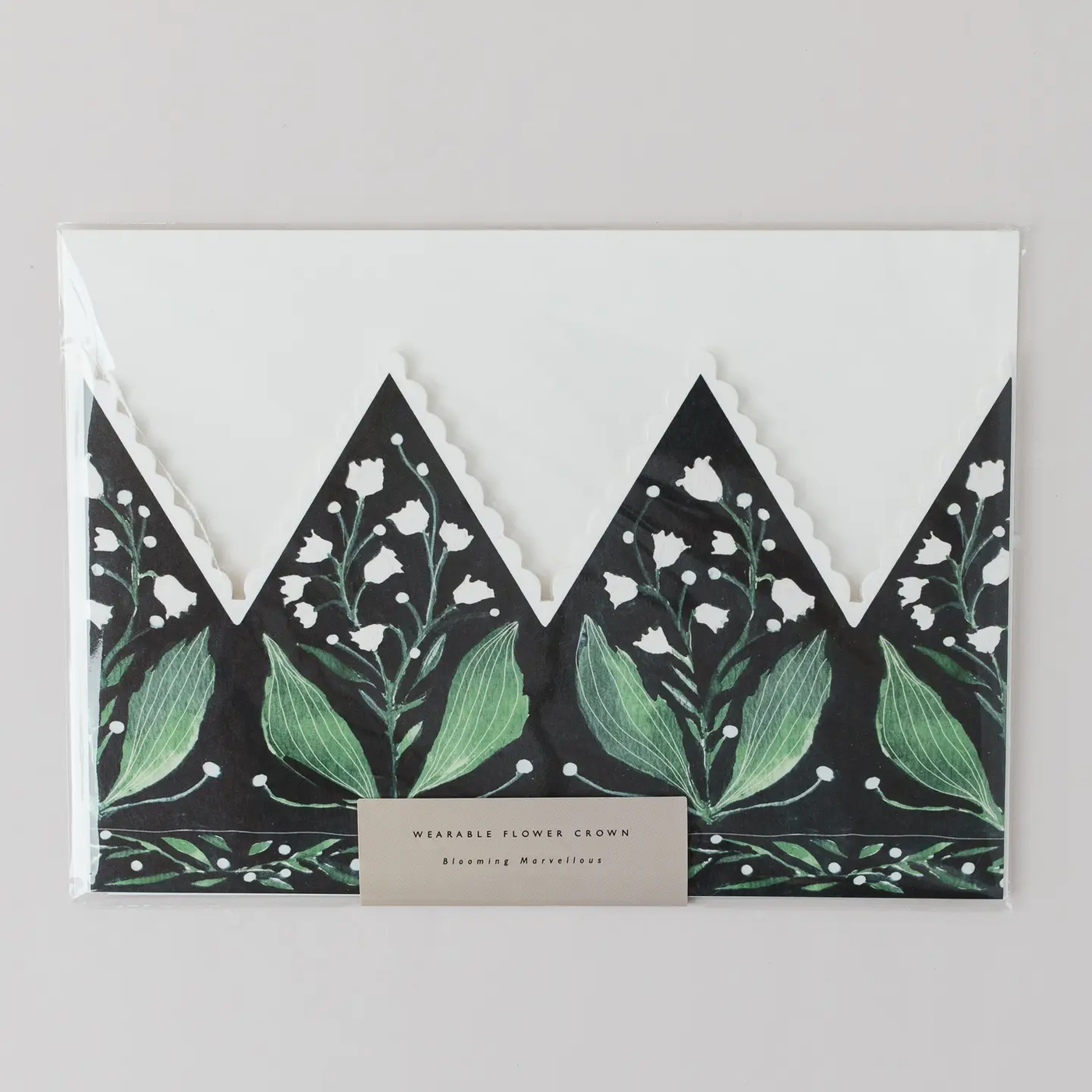 Lily of the Valley Botanical Party Crown Card