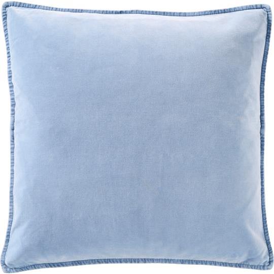 Cotton Velvet Cushion Cover - Cornflower