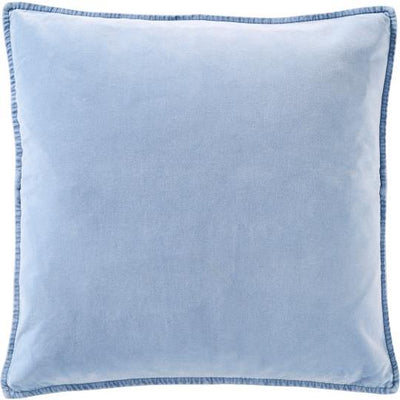 Cotton Velvet Cushion Cover - Cornflower