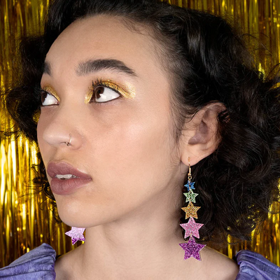 Super Star Earrings - Rainbow