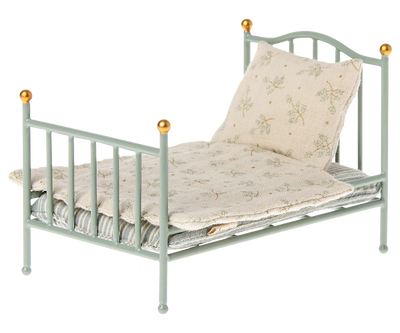 Maileg Mouse Vintage Bed - Mint