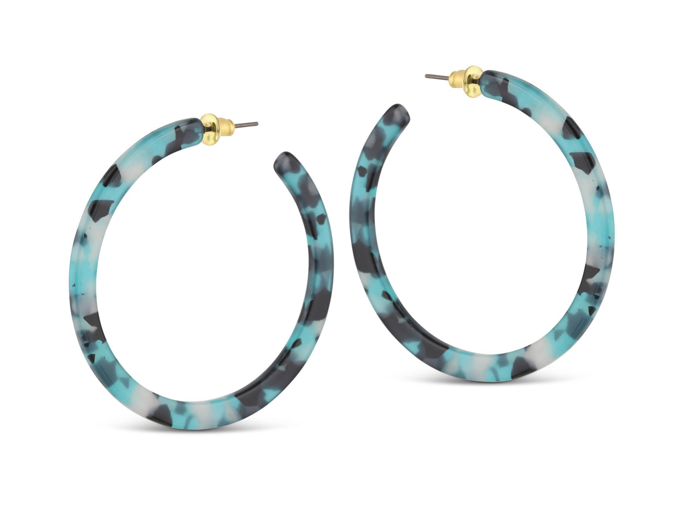 Sophia Resin Hoop Earrings