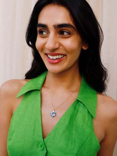 Mia Necklace in Sea Blue