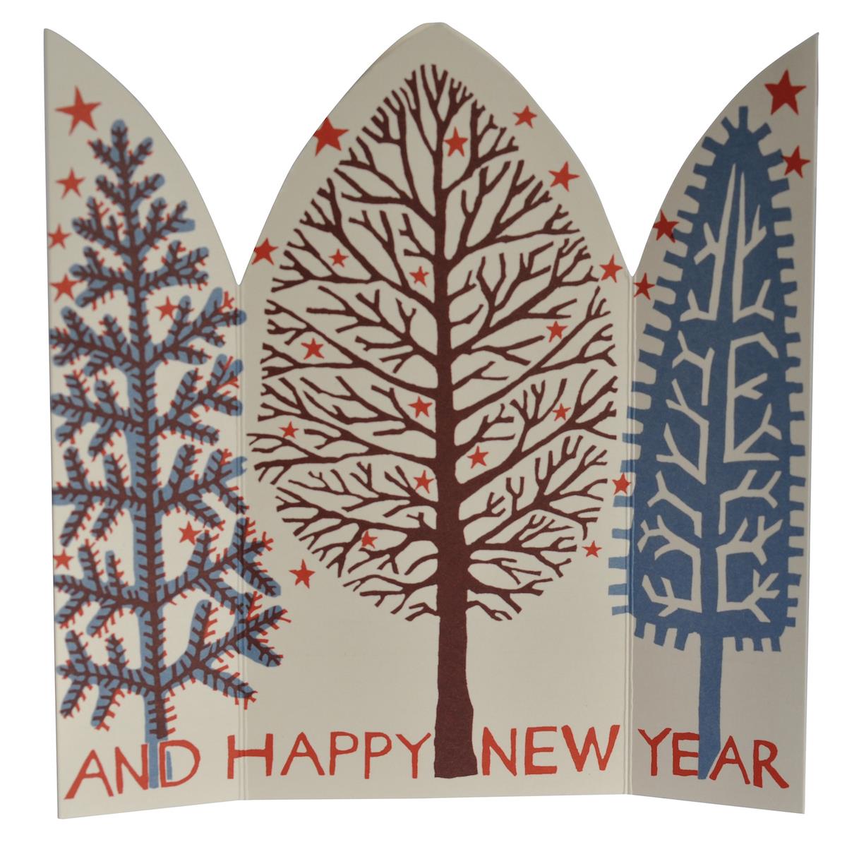 Extra Special Triptych Card - Winter Trees