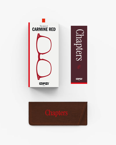 Reading Glasses - Design 'E' in Carmine Red by Izipizi