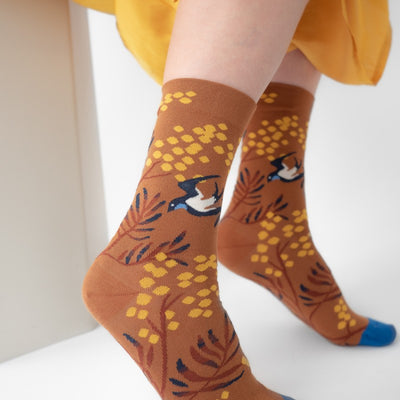 SALE Bonne Maison Socks - Mimosa Caramel