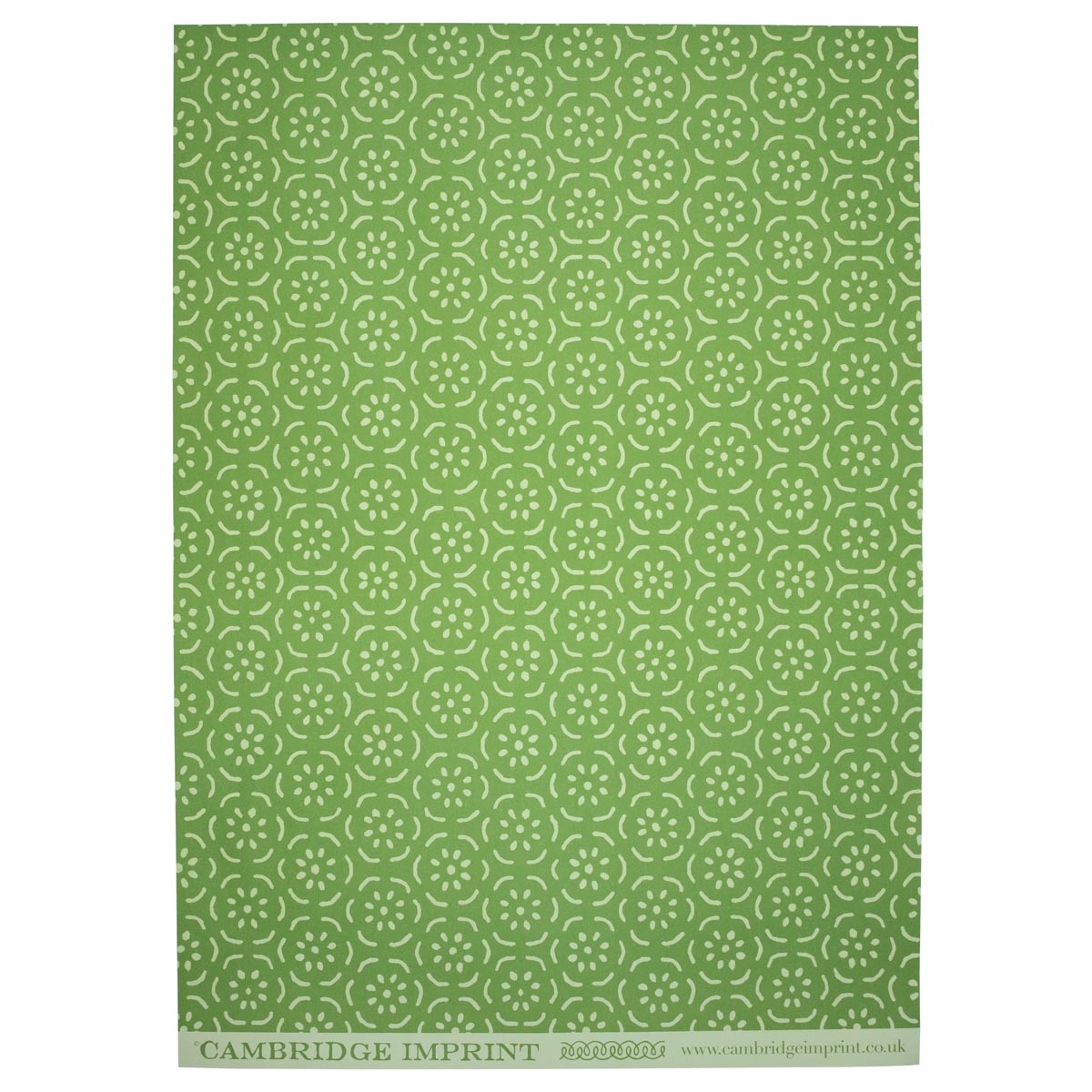 Grass Green 'Small Pear Halves' Wrapping Paper