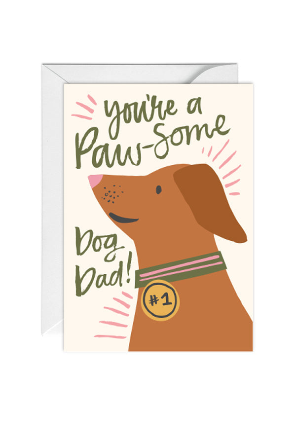 Paw-Some Father's Day Card