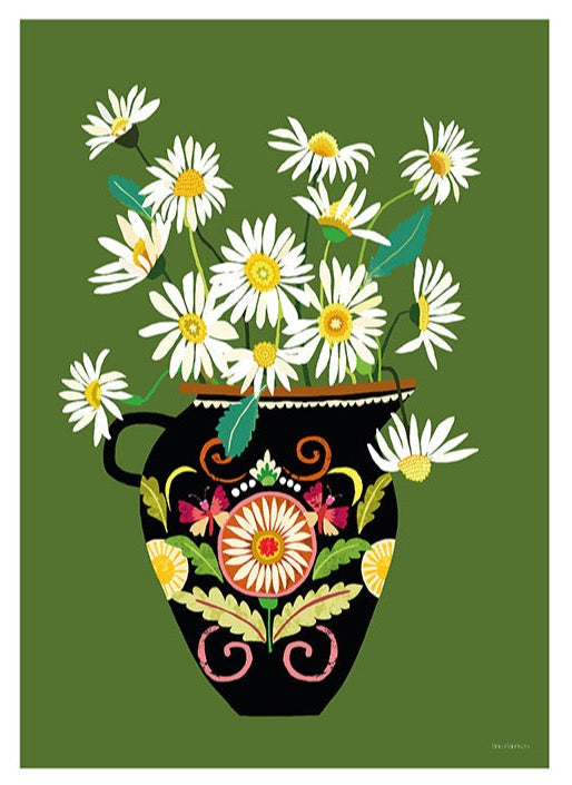 A3 Daisies Art Print by Brie Harrison