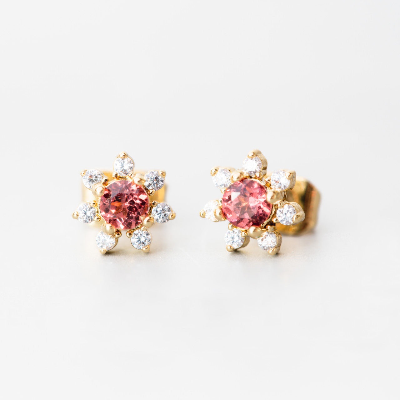 Garnet Stud Earrings - London