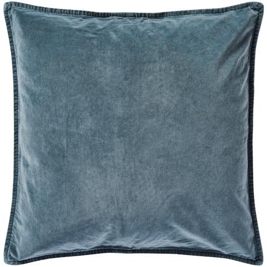 Cotton Velvet Cushion Cover - Chalk Blue