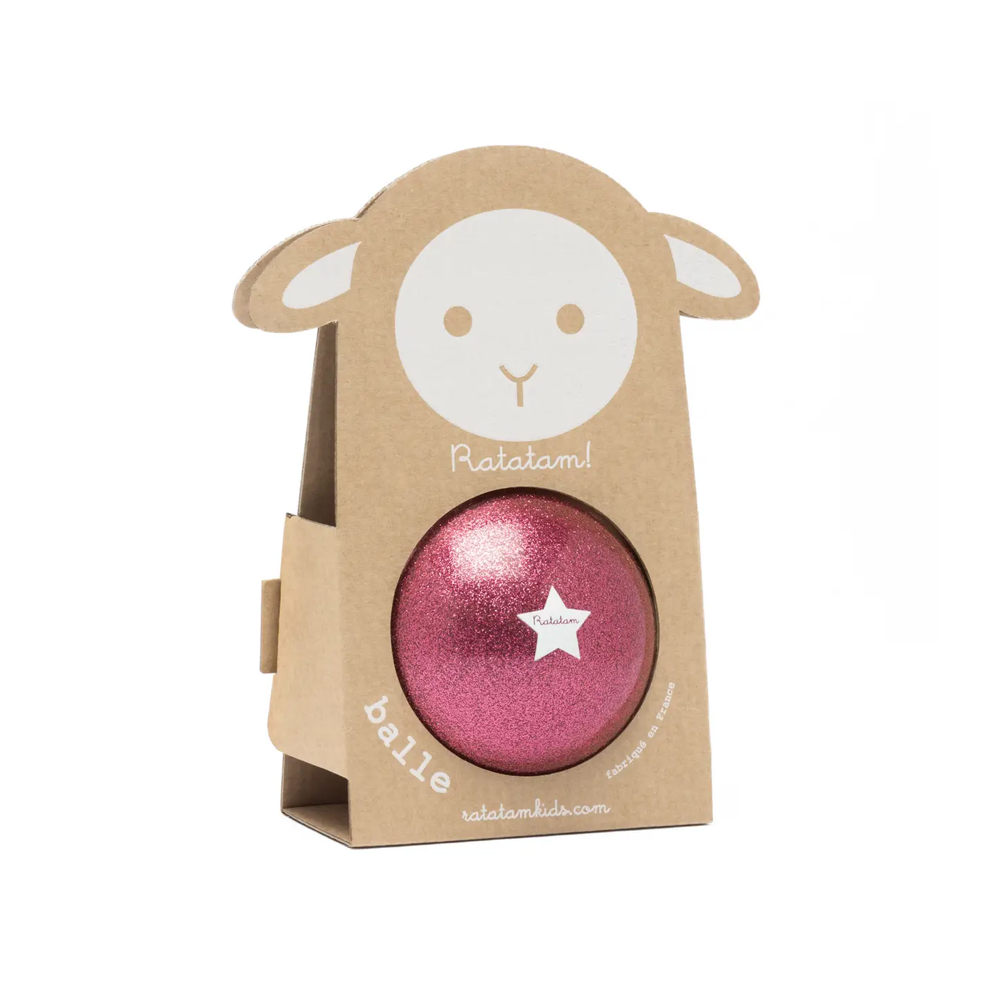 10cm Pink Glitter Ball