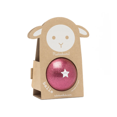 10cm Pink Glitter Ball
