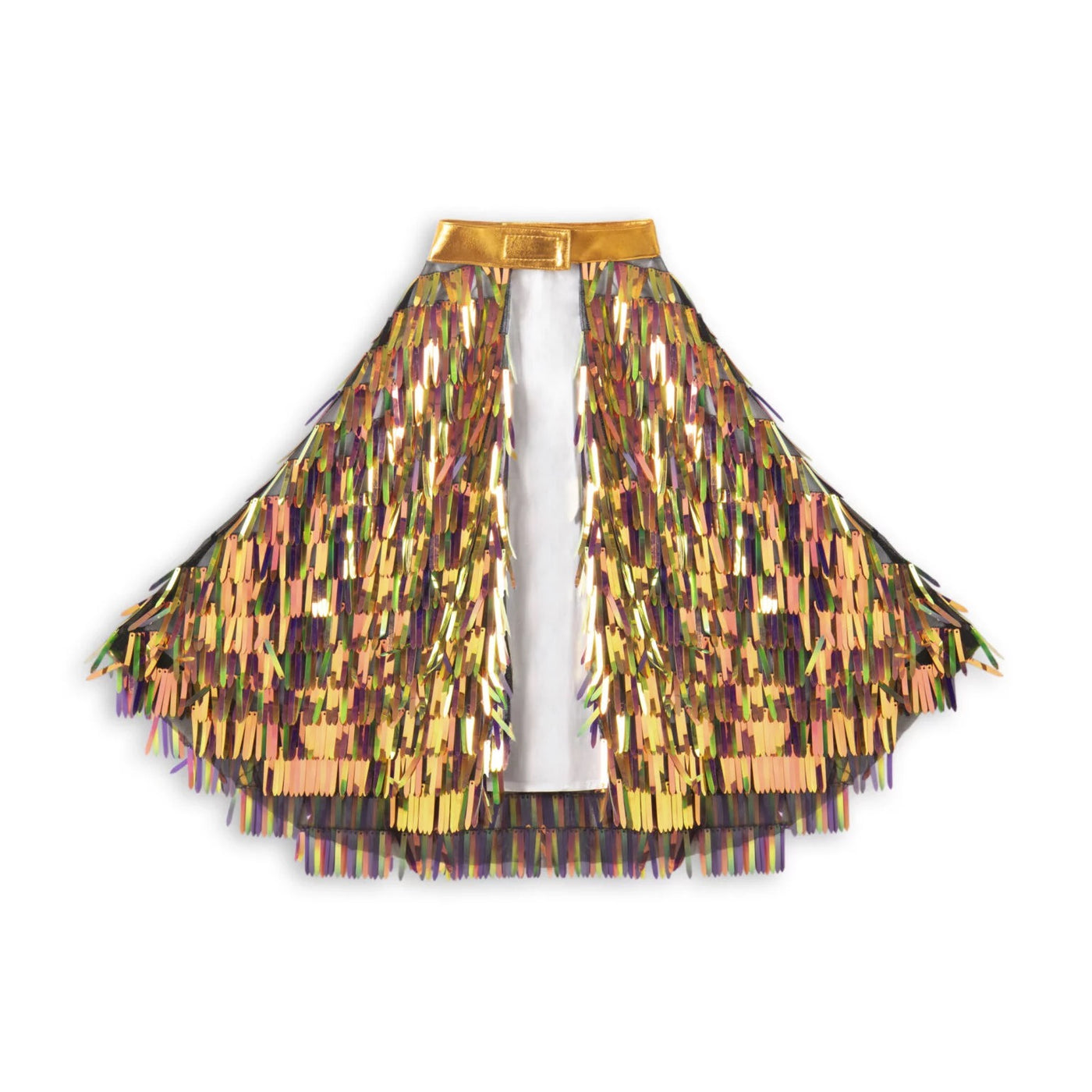 Gold Holographic Shimmer Dress Up Cape
