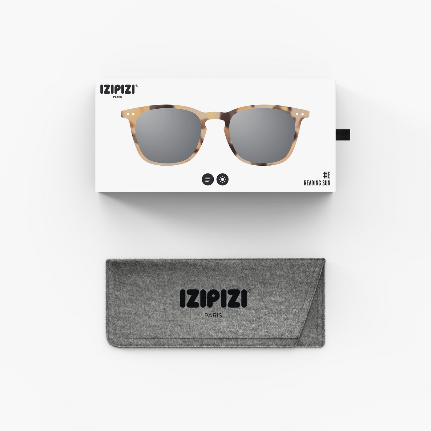 Reading Sunglasses - Design 'E' in Light Tortoise by Izipizi