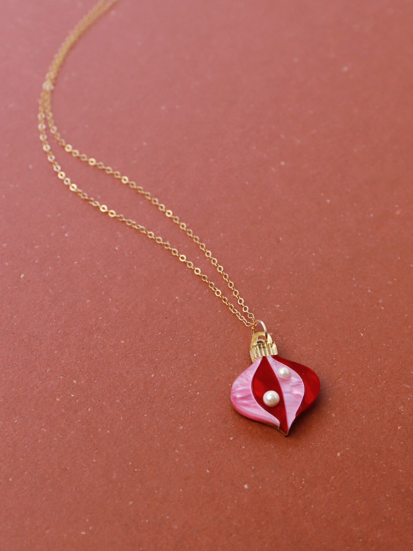Limited Edition Bauble Necklace - Red