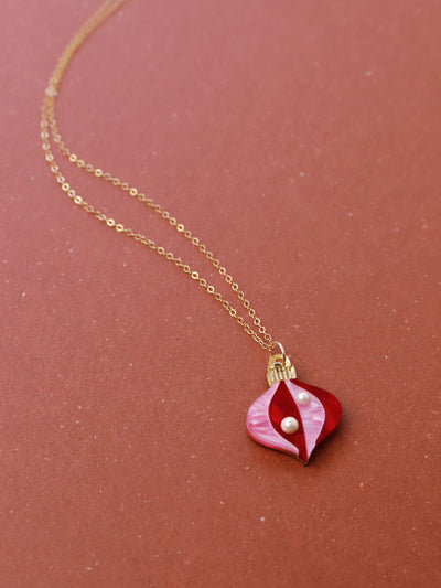 Limited Edition Bauble Necklace - Red