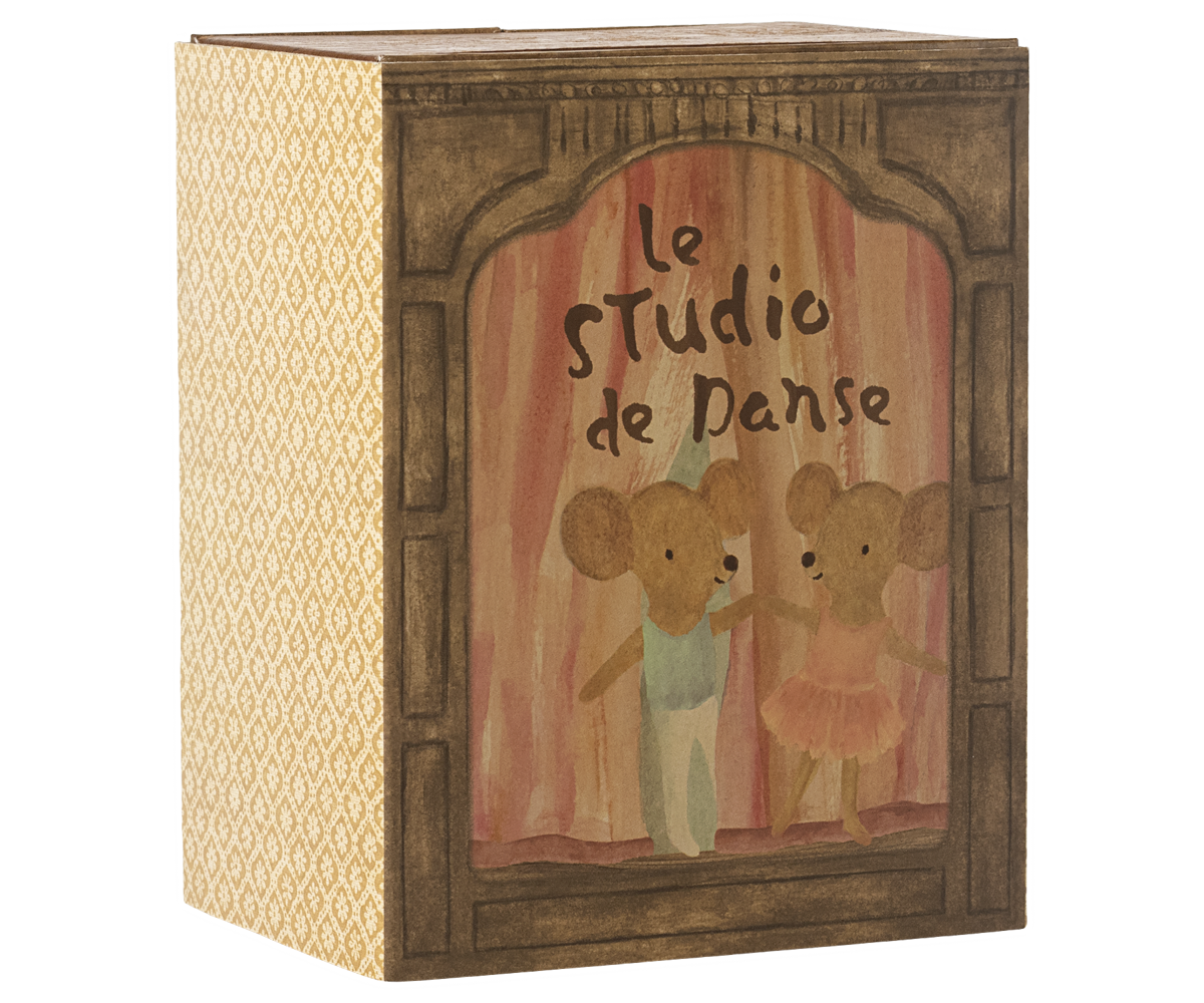 Maileg Ballet Mice in Dance Studio - Little Sister & Brother