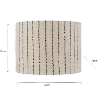 Sanja Cotton Stripe Lampshade - Large