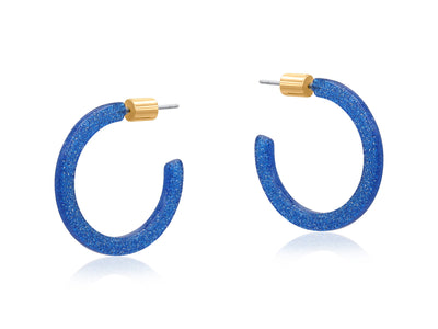 Paulina Skinny Resin Hoop Earrings