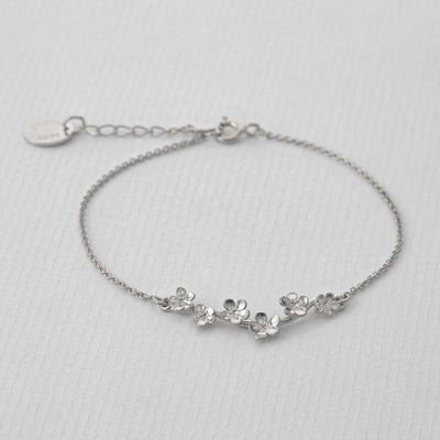Forget Me Not Bracelet - Silver